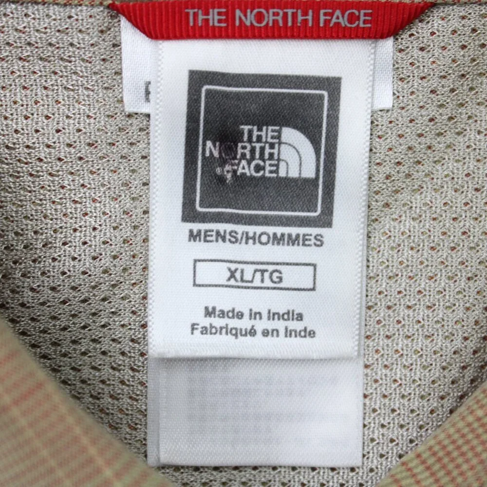 The North Face Shirt Mens XL Beige Modal/Polyester Long‎ Sleeve Button Hiking